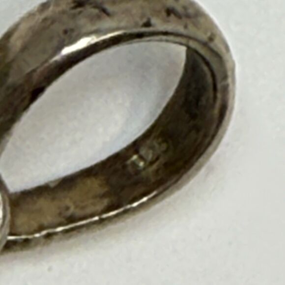 Sterling Silver Blue Agate Druzy Topaz Mermaid Seahorse Pendant Rare 20.63g - Picture 5 of 10